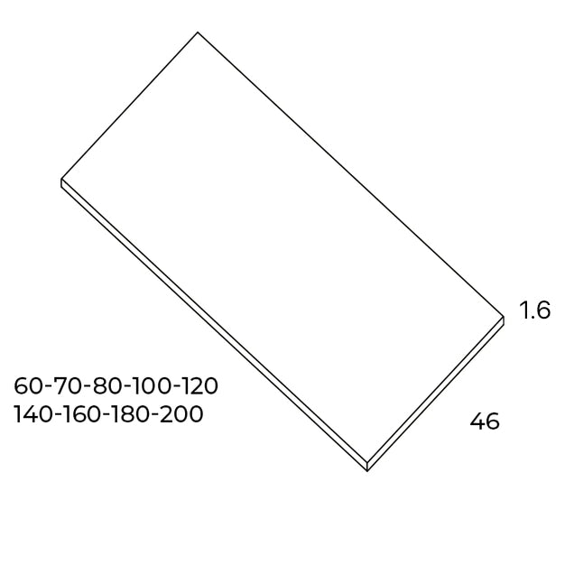 Encimera de lavabo tapa para mueble de baño roble Ostippo | 3_BP