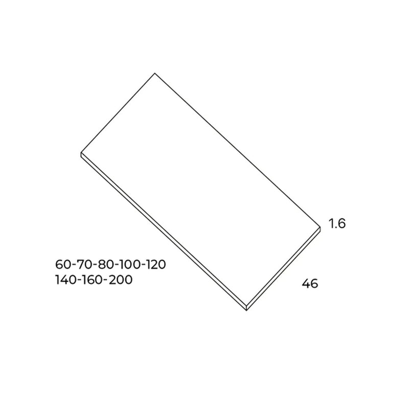 Encimera de lavabo color hibernian para muebles de baño | 3_BP