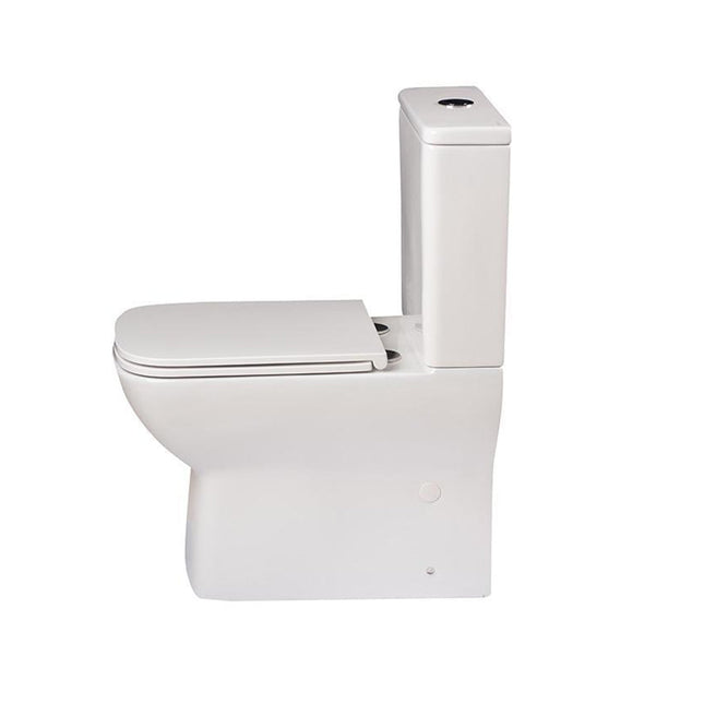 Inodoro enrasado sin borde compacto blanco con salida dual | 3_BP