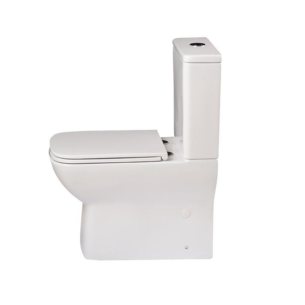 Inodoro enrasado sin borde compacto blanco con salida dual | 3_BP