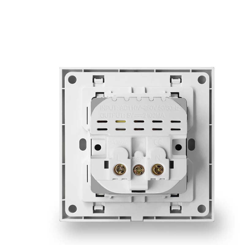 Enchufe de pared estándar UE con carga USB DualEnchufesHardware > Power & Electrical Supplies > Power Outlets & Sockets > Wall Outlets