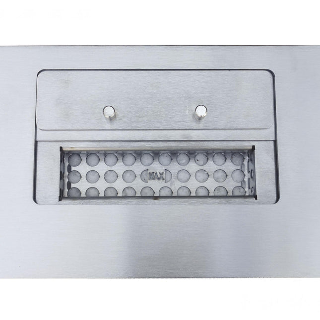 Chimenea de etanol marrón con kit de leños