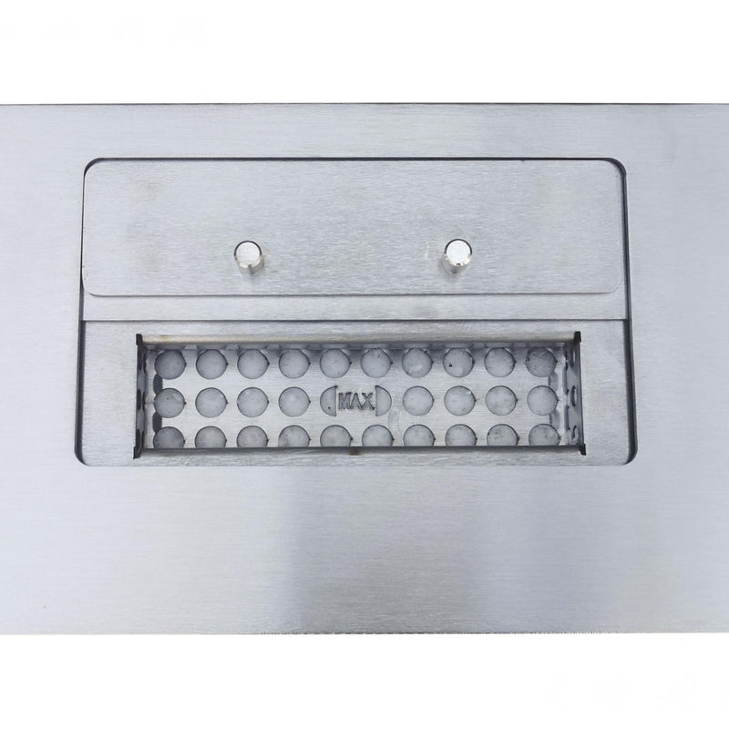 Chimenea de etanol marrón con kit de leños