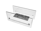 Tabletop ethanol fireplace in white metal
