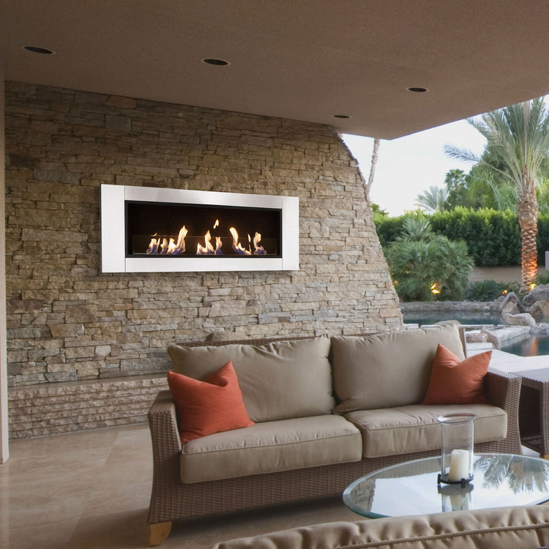 Chimenea de etanol de suelo, 6000W, diseño encastrable, grandes dimensiones y 3 quemadoresBiochimeneas