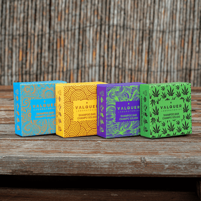 Champús sólidos exóticos 93 por ciento natural | pack de 4