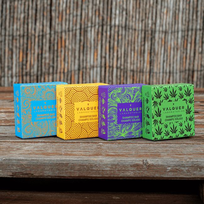 Champús sólidos exóticos 93 por ciento natural | pack de 4