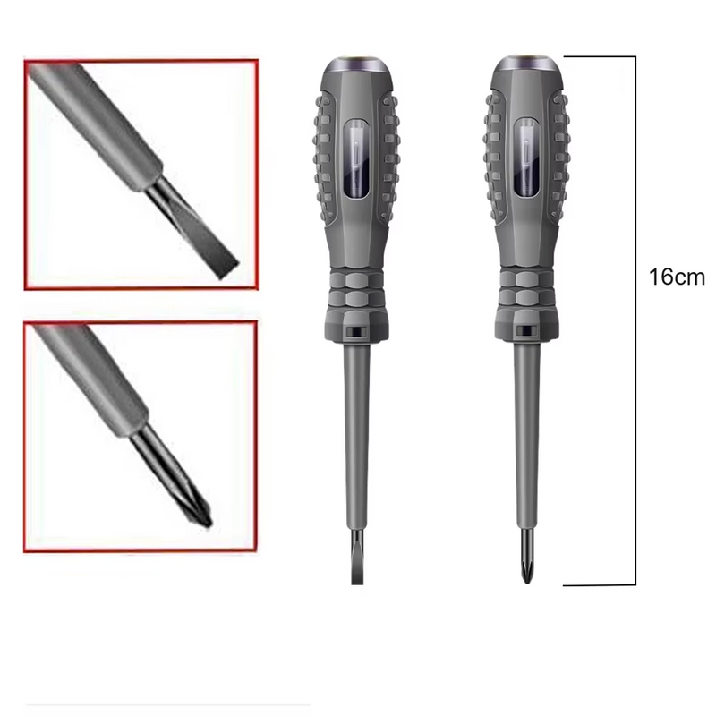 Set de destornilladores electricista de prueba de voltaje AC/DC 2 unidadesDestornilladores