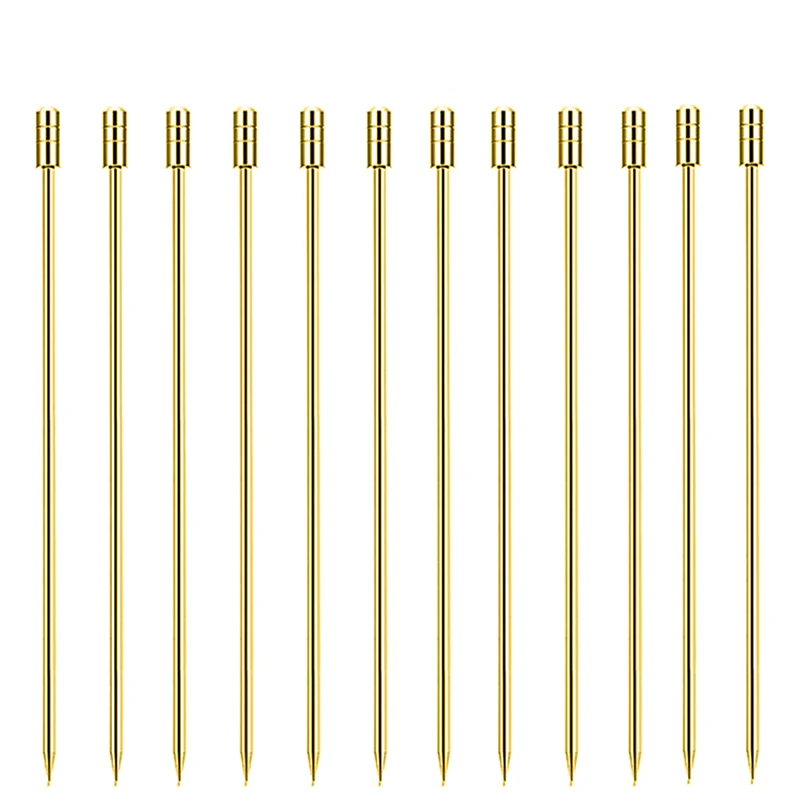 Set de 12 palillos de cóctel de acero inoxidable 11 cm · Reutilizables para aceitunas, frutas, Martini y decoración de bebidasPalillos de cóctelHome & Garden > Kitchen & Dining > Barware > Cocktail & Barware Tool Sets