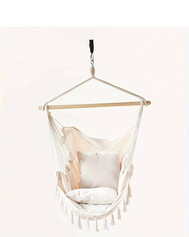 Silla hamaca para jardín con 2 cojinesHamacasFurniture > Outdoor Furniture > Outdoor Seating > Outdoor Chairs > Swing Chairs