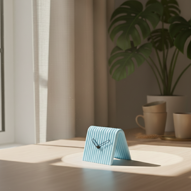 Reloj de Mesa Mini en 3D – Diseño Moderno en Forma de ARelojHome & Garden > Decor > Clocks > Desk & Shelf Clocks > Desk Clocks