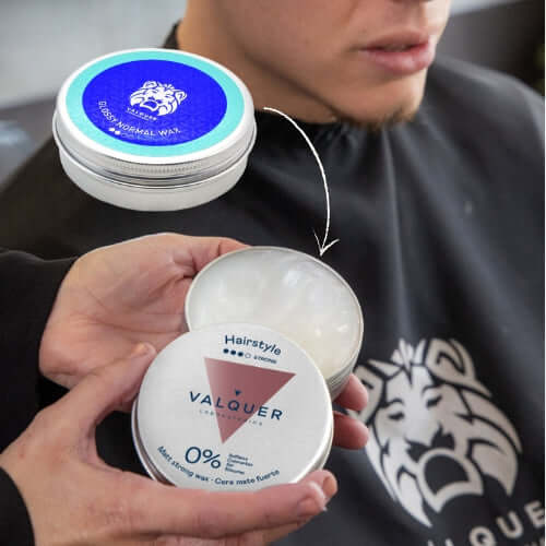 Cera capilar con fijación y brillo