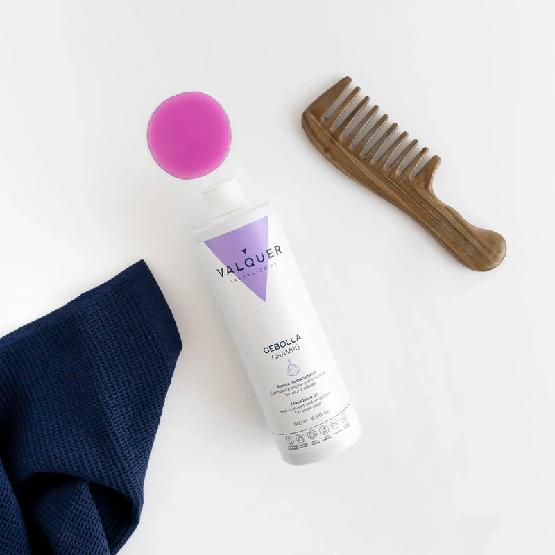 Champú y mascarilla de cebolla para todo tipo de cabellos
