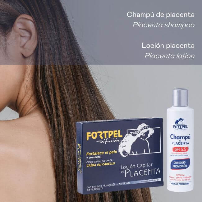 Placenta pack capilar 6 ampollas 15 ml champú 200 ml