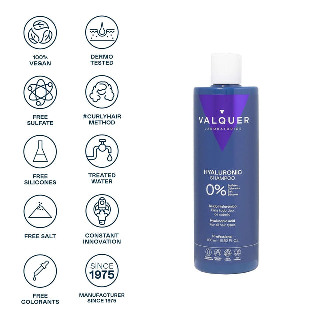 Champú hidratante con ácido hialurónico sin sulfatos