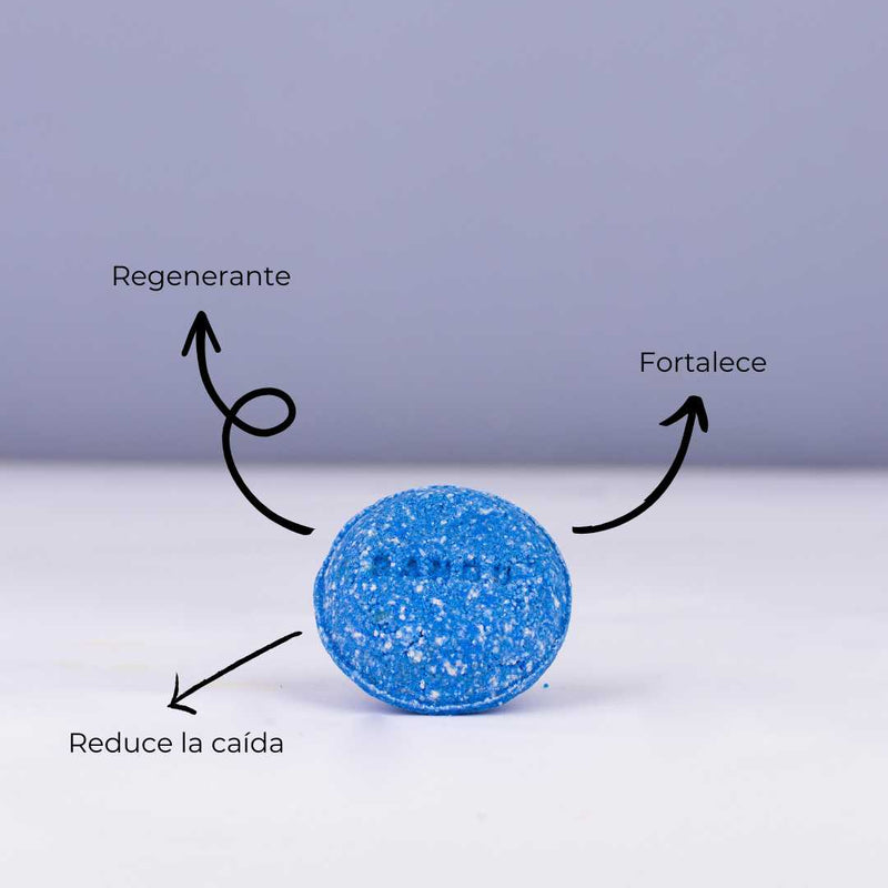 Champú sólido fortalecedor anticaída para cabellos