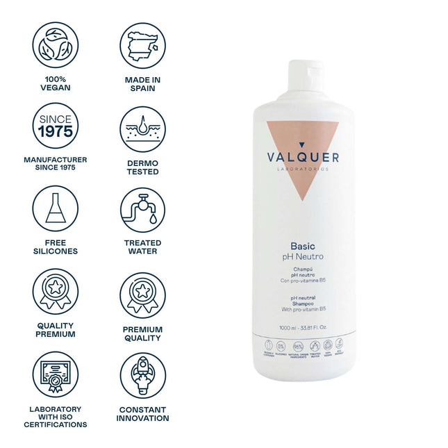 Champú pH neutro con panthenol y ingredientes naturales