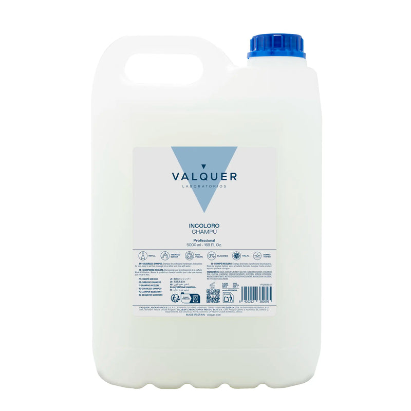 Champú incoloro profesional para peluquería 5000 ml