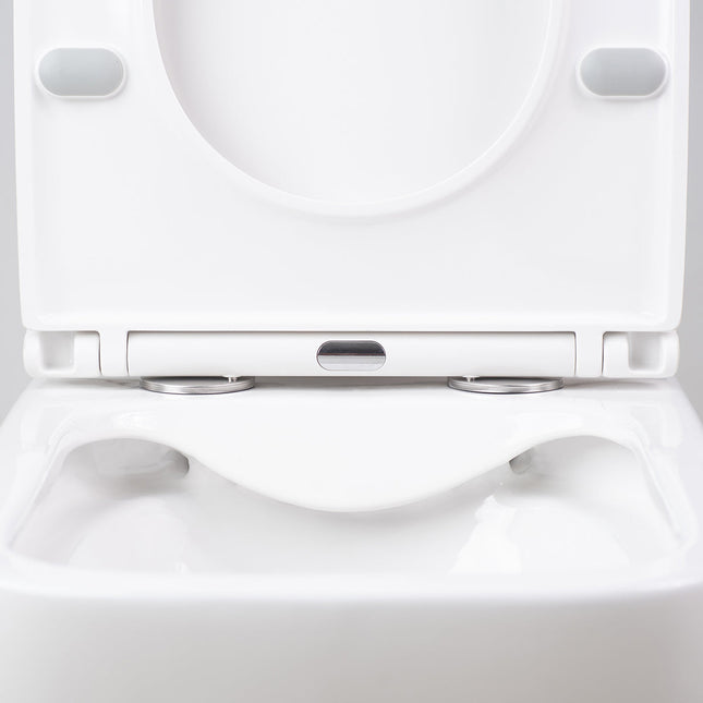 Tapa de inodoro extraplana con cierre suave | blanco | 1_ES