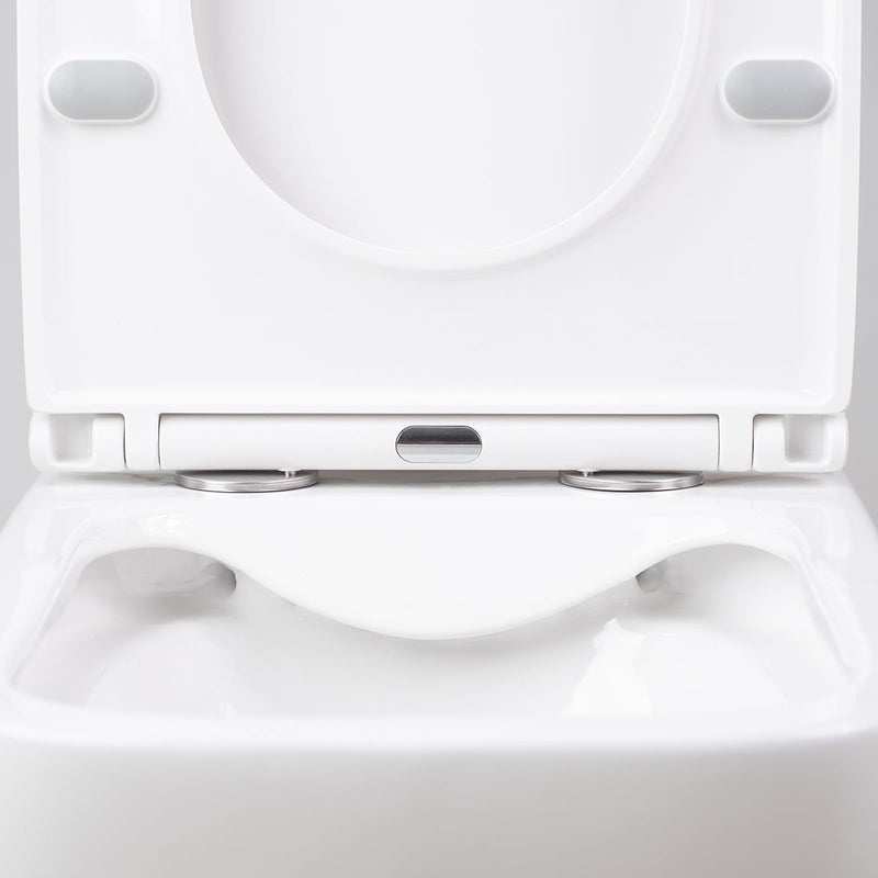 Tapa de inodoro extraplana con cierre suave | blanco | 1_ES
