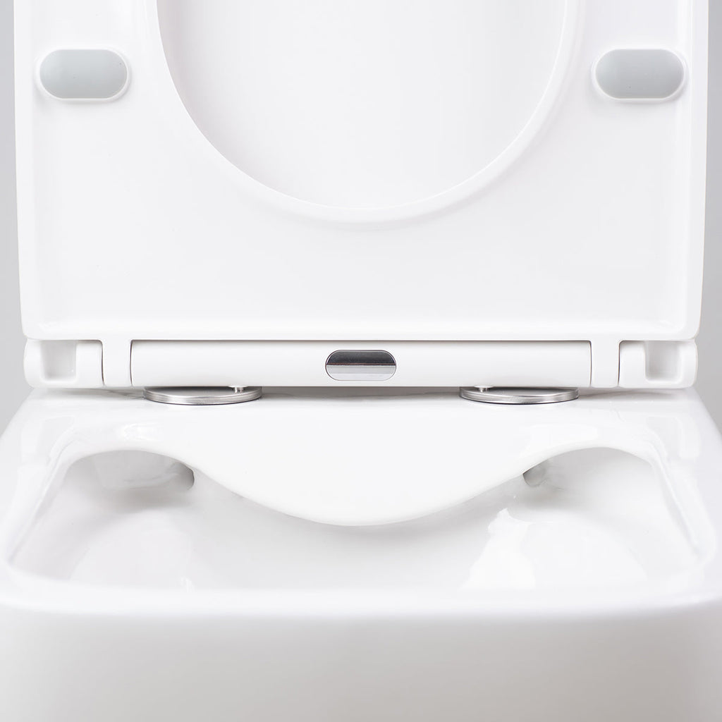 Tapa de inodoro extraplana con cierre suave | blanco | 1_ES