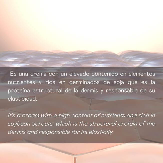 Crema facial antiarrugas germinados de soja para piel madura