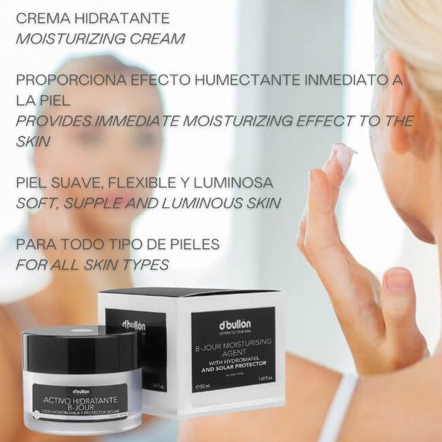 Crema facial hidratante con Hydromanil | protección solar