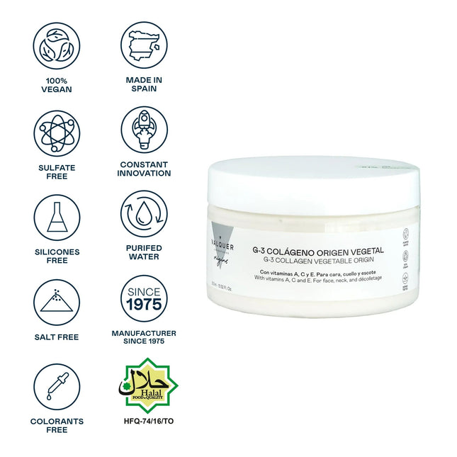 Crema facial G3 colágeno vegetal | hidratación y firmeza