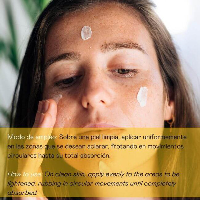 Crema facial despigmentante SPF 20 para unificar tono de piel