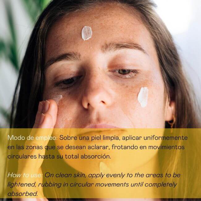 Crema facial despigmentante SPF 20 para unificar tono de piel