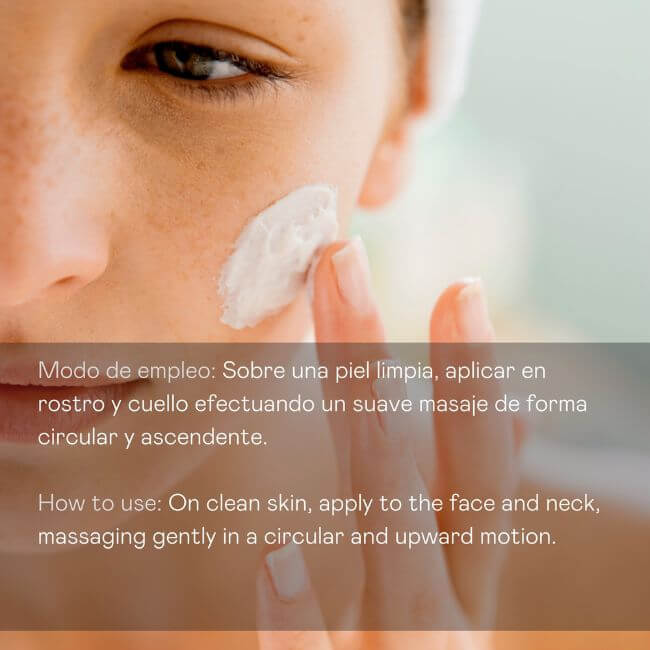 Crema facial hidratante con ácido hialurónico SPF uso diario