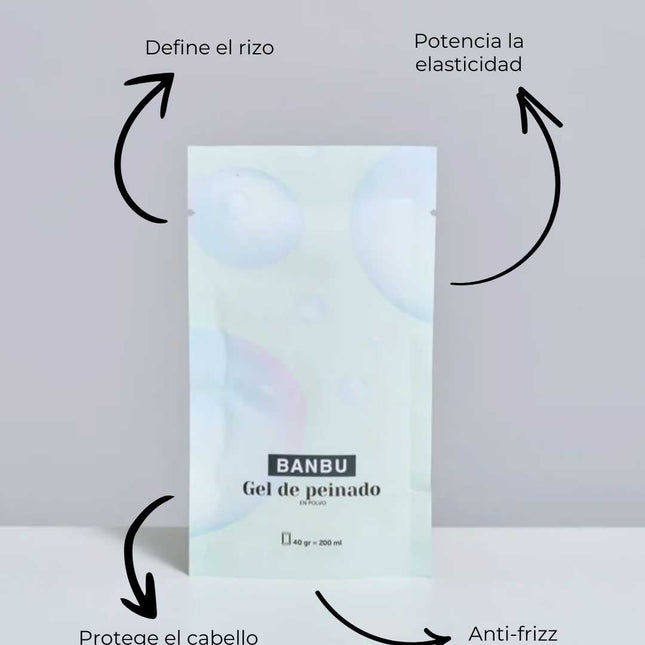 Gel de peinado natural para rizos definidos | ligero