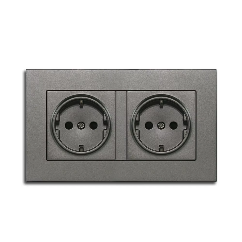 Toma de corriente doble EU con USB A + C empotrableEnchufesHardware > Power & Electrical Supplies > Power Outlets & Sockets > Wall Outlets