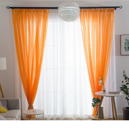 Naranja / 100x130cm / Bolsillo para barra