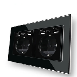 Doble enchufe USB 2 / 110-250V