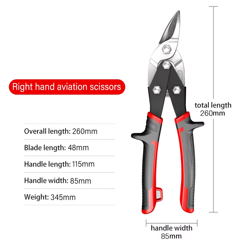 Tijeras de aviación acero inoxidable para cortar metal y materiales diversosTijerasHardware > Tools > Cutters > Handheld Metal Shears & Nibblers