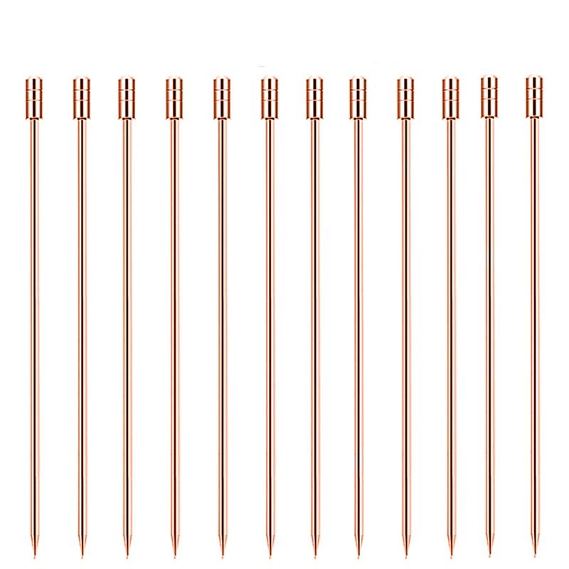 Set de 12 palillos de cóctel de acero inoxidable 11 cm · Reutilizables para aceitunas, frutas, Martini y decoración de bebidasPalillos de cóctelHome & Garden > Kitchen & Dining > Barware > Cocktail & Barware Tool Sets