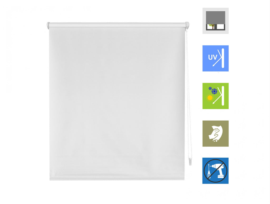 Estor enrollable 62x180 crudo opaco con protección UV