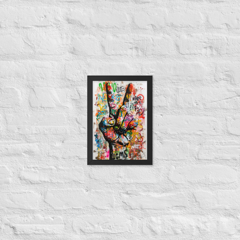 Cuadro decorativo enmarcado | acabado mate