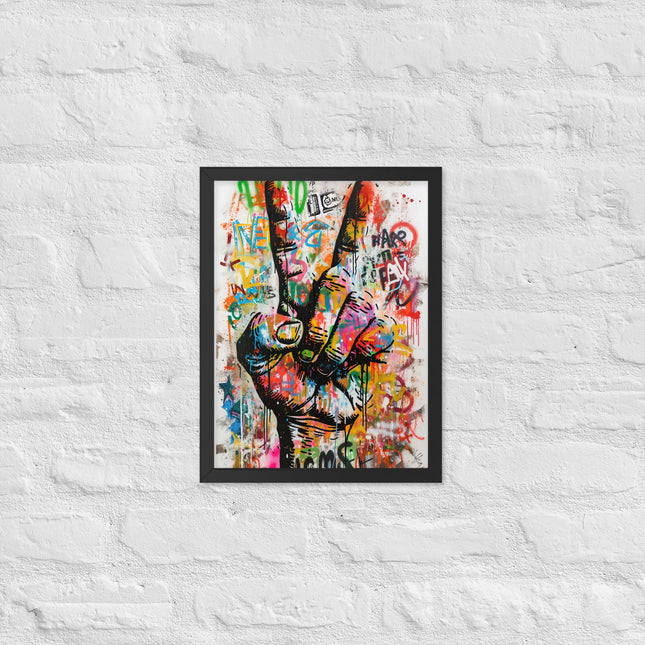 Cuadro decorativo enmarcado | acabado mate