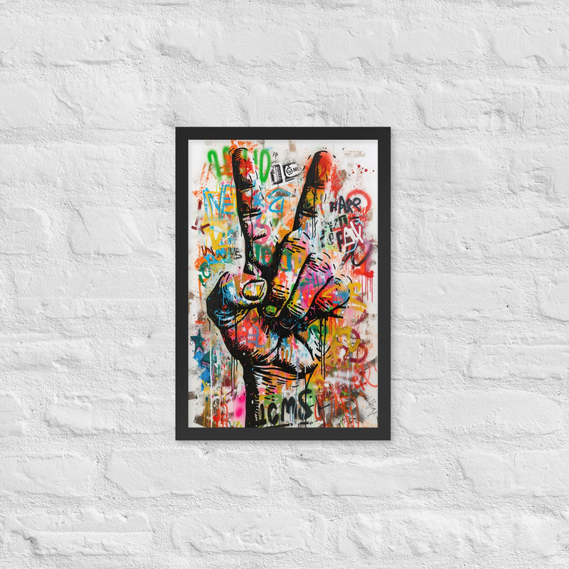 Cuadro decorativo enmarcado | acabado mate