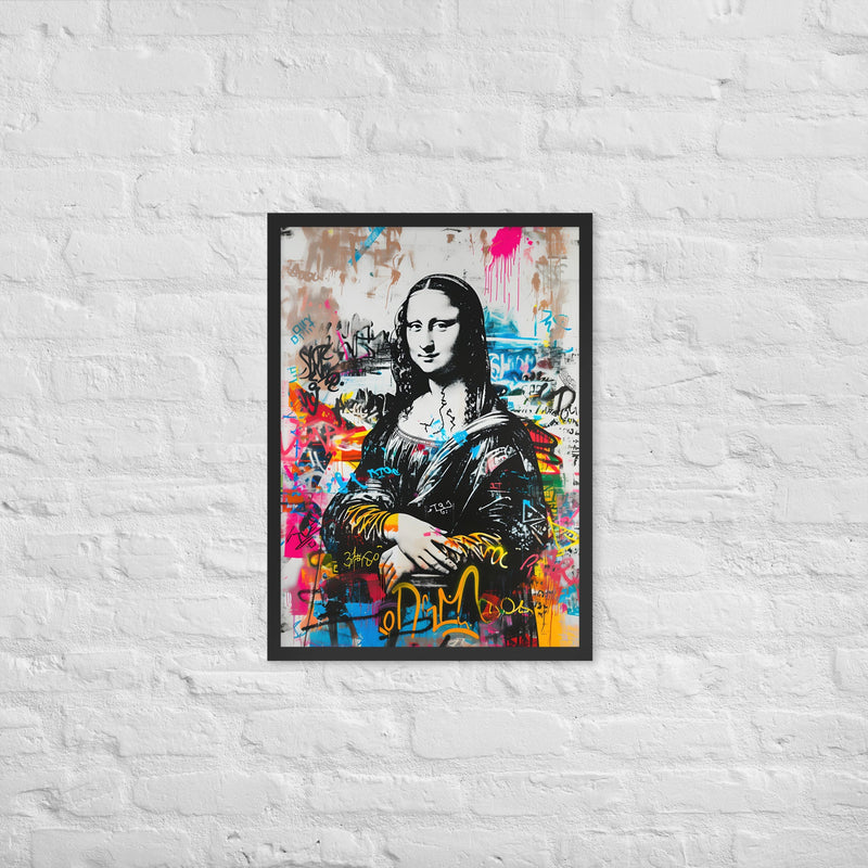 Cuadro decorativo enmarcado con marco de madera de aliso acabado mate impresión de alta calidad para cualquier habitación