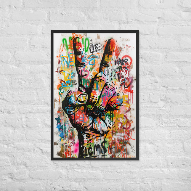 Cuadro decorativo enmarcado | acabado mate