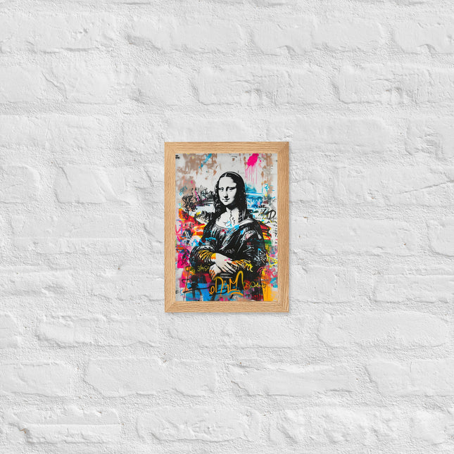 Cuadro decorativo enmarcado con marco de madera de aliso acabado mate impresión de alta calidad para cualquier habitación