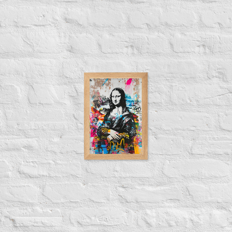 Cuadro decorativo enmarcado con marco de madera de aliso acabado mate impresión de alta calidad para cualquier habitación