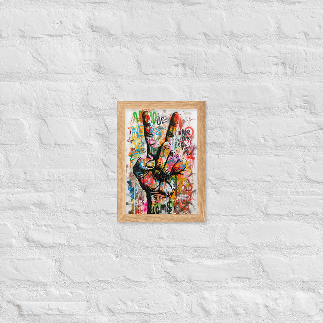 Cuadro decorativo enmarcado | acabado mate