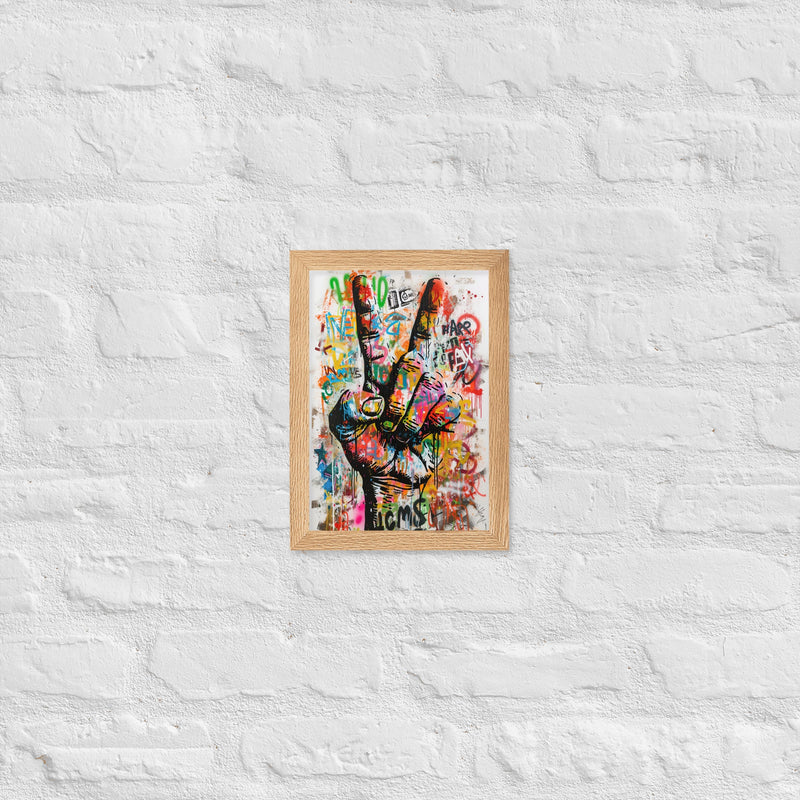 Cuadro decorativo enmarcado | acabado mate