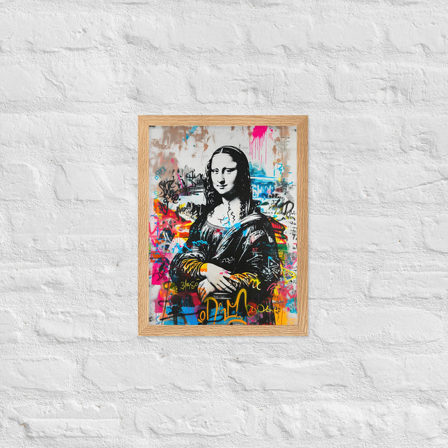 Cuadro decorativo enmarcado con marco de madera de aliso acabado mate impresión de alta calidad para cualquier habitación