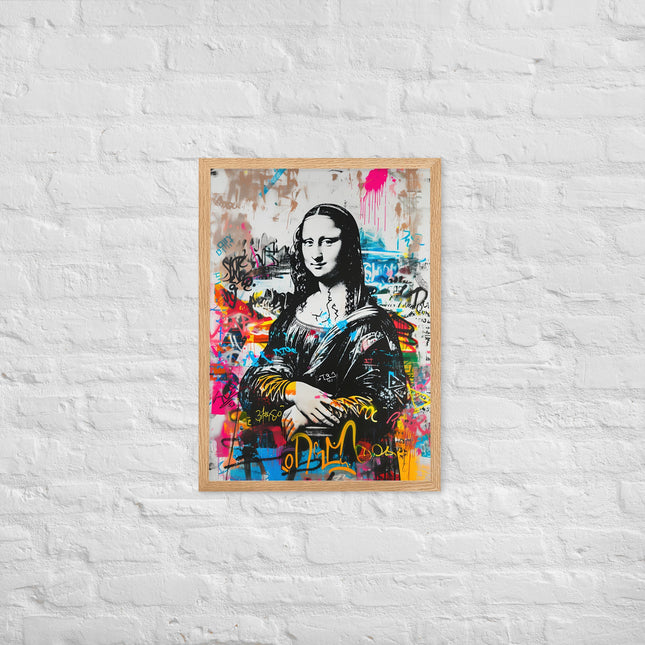 Cuadro decorativo enmarcado con marco de madera de aliso acabado mate impresión de alta calidad para cualquier habitación