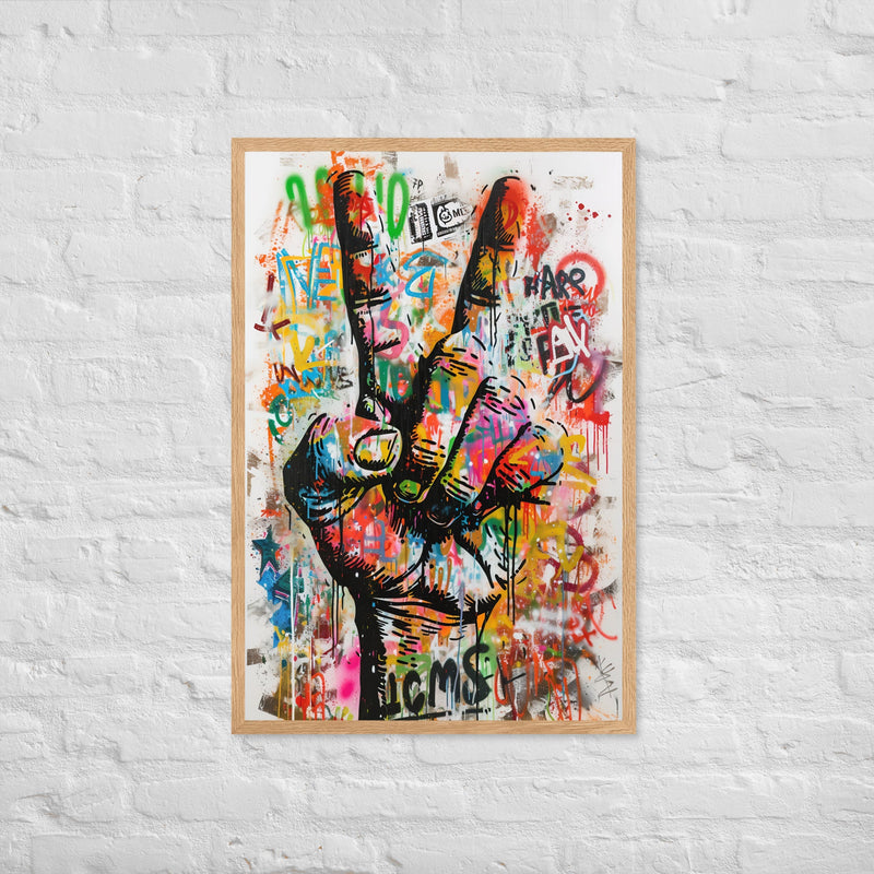 Cuadro decorativo enmarcado | acabado mate